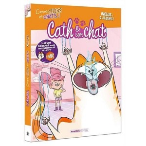 Cath & son chat : Tome 1 + 1, Étui Comme chiens et chats ! : 