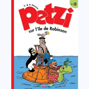 Petzi : Tome 21, Petzi sur l'île de Robinson
