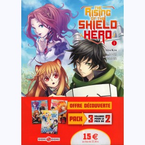 The Rising of the shield hero : Tome (1 à 3), Pack : 