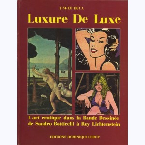 Luxure de Luxe, L'art érotique dans la bande dessinnée
