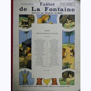 Les Fables de La Fontaine (Rabier) : Tome 3