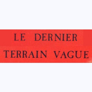 Editeur : Le Dernier Terrain Vague