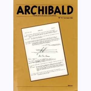 Archibald - Les carnets d'Archibald : Tome 4, Van Hamme